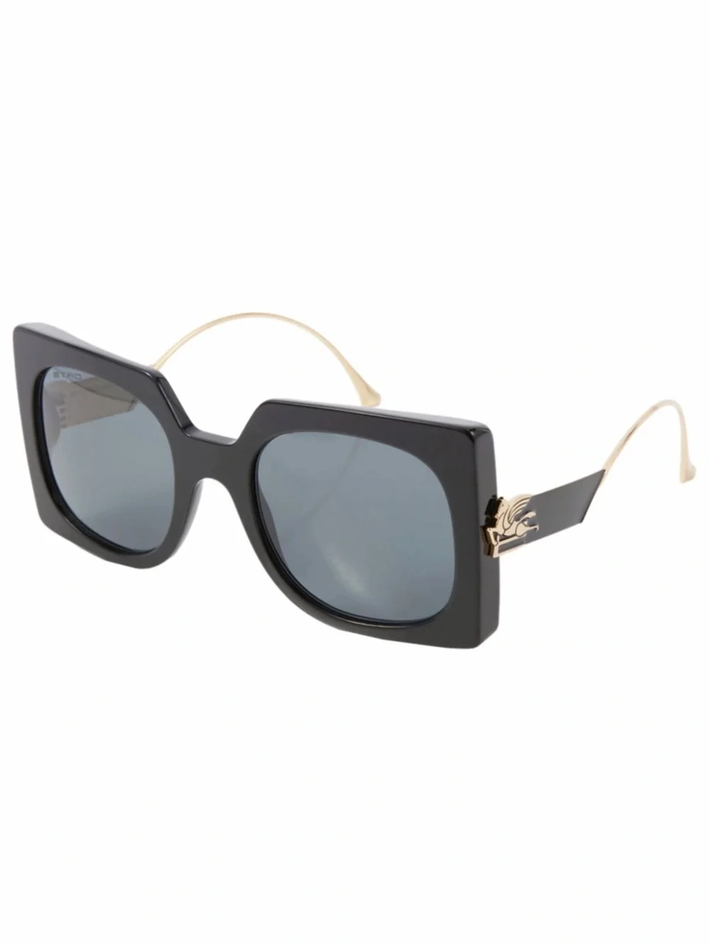 ETRO Sunglasses ETRO0026/S 807IR Oversized Square Black Frame New Authentic - Picture 8 of 11